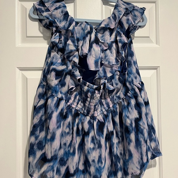 NWT Banana Republic Factory flirty tie back ruffle tank - Picture 5 of 7